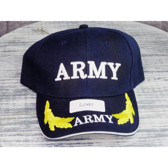 US Army Scrambled Egg Adjustable (Hook & Loop) Hat CapOne Size Fits Most - Picture 12 of 14